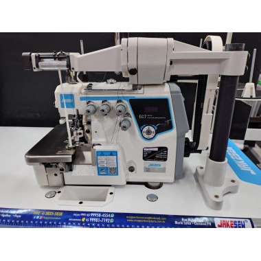 Máquina Overlok Ponto Cadeia C/ Aparelho Zeromax - Modelo EC7-4D Jakesew (220V)