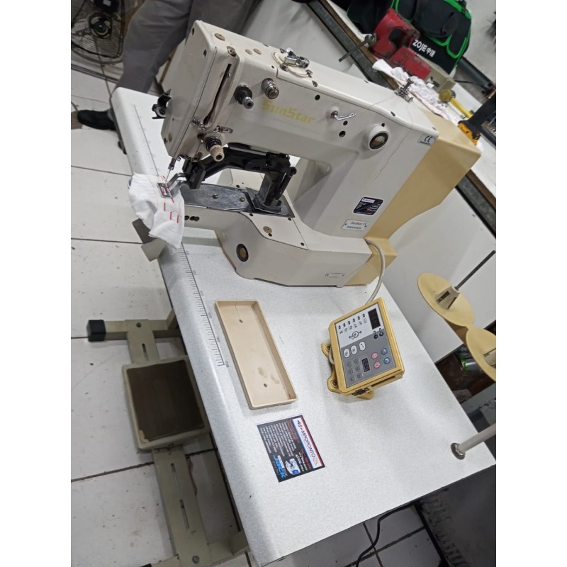 Máquina Travete Eletrônico Direct Drive 220v - Modelo SPS/D-B1201H Sunstar usada Máquina Travete Eletrônico Direct Drive 220v - Modelo SPS/D-B1201H Sunstar usada