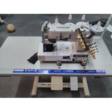 Máquina De Cos 4 Agulhas Siruba Hf008 Usada 110/220v