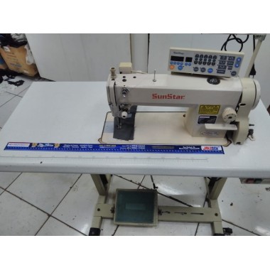 Máquina Reta Eletrônica Sunstar Km-250b-7s Usada 220v