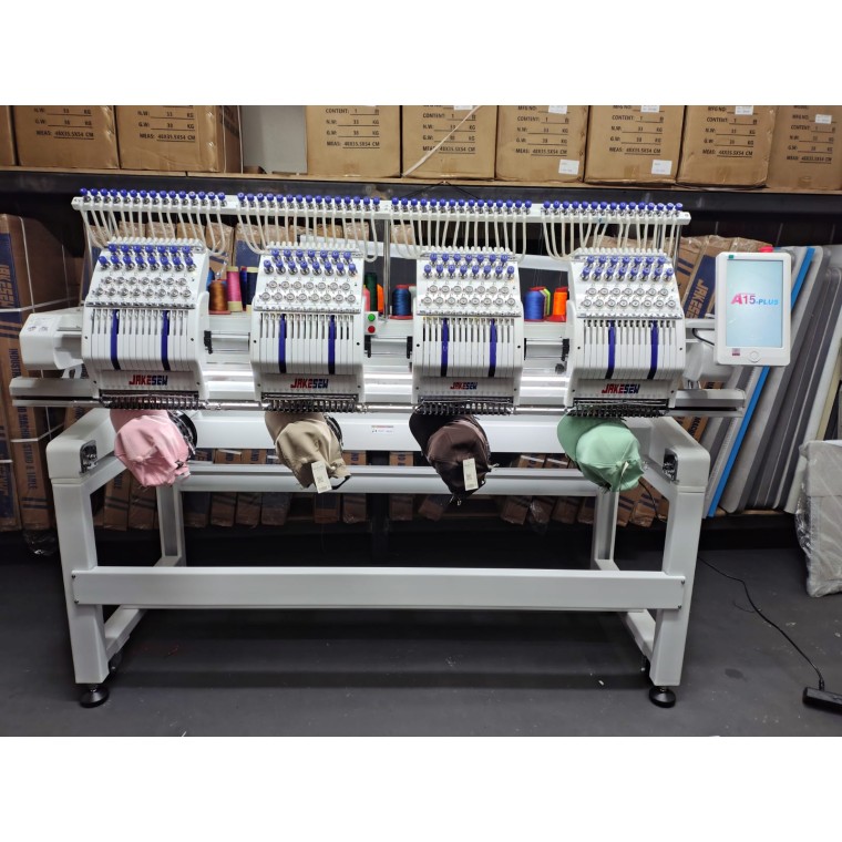 Máquina de Bordado 4 Cabeças 15 Agulhas - Modelo JSC1504 Jakesew (220V)