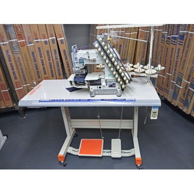 MÁQUINA ELASTIQUEIRA 12 AGULHAS SIRUBA VC008-12-6.4 USADA 220V