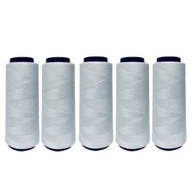 Linha De Costura Reta Branca 120 Kit Com 10 Cones