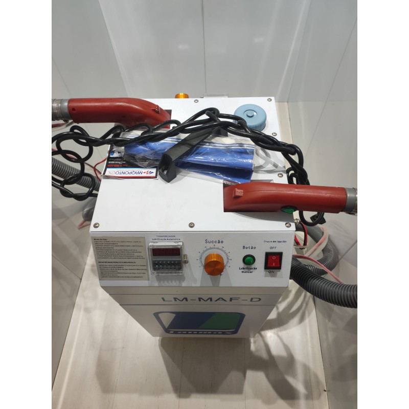 Maquina Arrematadeira 2 Cabeças 2 Motores 750w Lanmax LM-MAF-D Maquina Arrematadeira 2 Cabeças 2 Motores 750w Lanmax LM-MAF-D