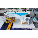 Máquina reta F5 direct drive com aparelho de frufru