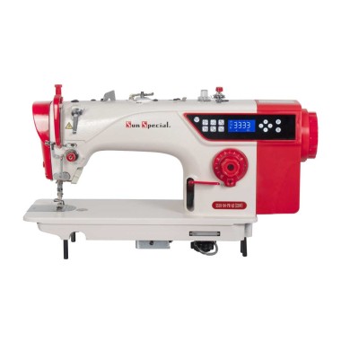 Máquina Costura Industrial Reta Eletrônica 220v SS18D4-PR-QI Sun Special