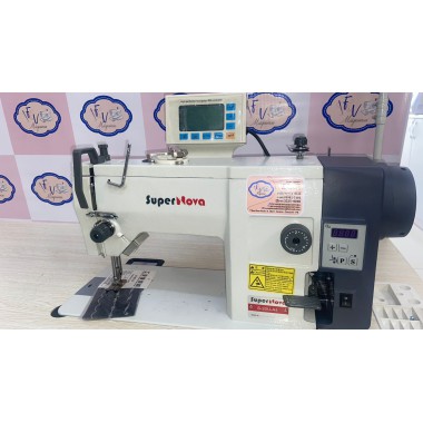 Máquina reta e zig zag com 430 pontos decorativos super nova SP20U-A4