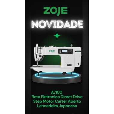 MÁQUINA RETA ELETRÔNICA DIRECT DRIVE A7100 ZOJE